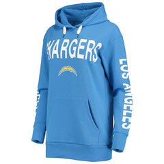 Los Angeles Chargers G-III 4Her by Carl Banks Women's Extra Point Pullover Hoodie Powder Blue
