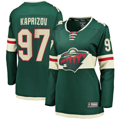 Kirill Kaprizov Minnesota Wild Fanatics Women's Home Breakaway Replica Jersey - Green - NHL 4274578