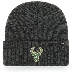 Milwaukee Bucks '47 Brain Freeze Cuffed Knit Hat Black | 47 brand discount