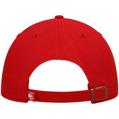 Atlanta Hawks '47 Core Logo Clean Up Adjustable Hat Red | 47 brand Lifestyle