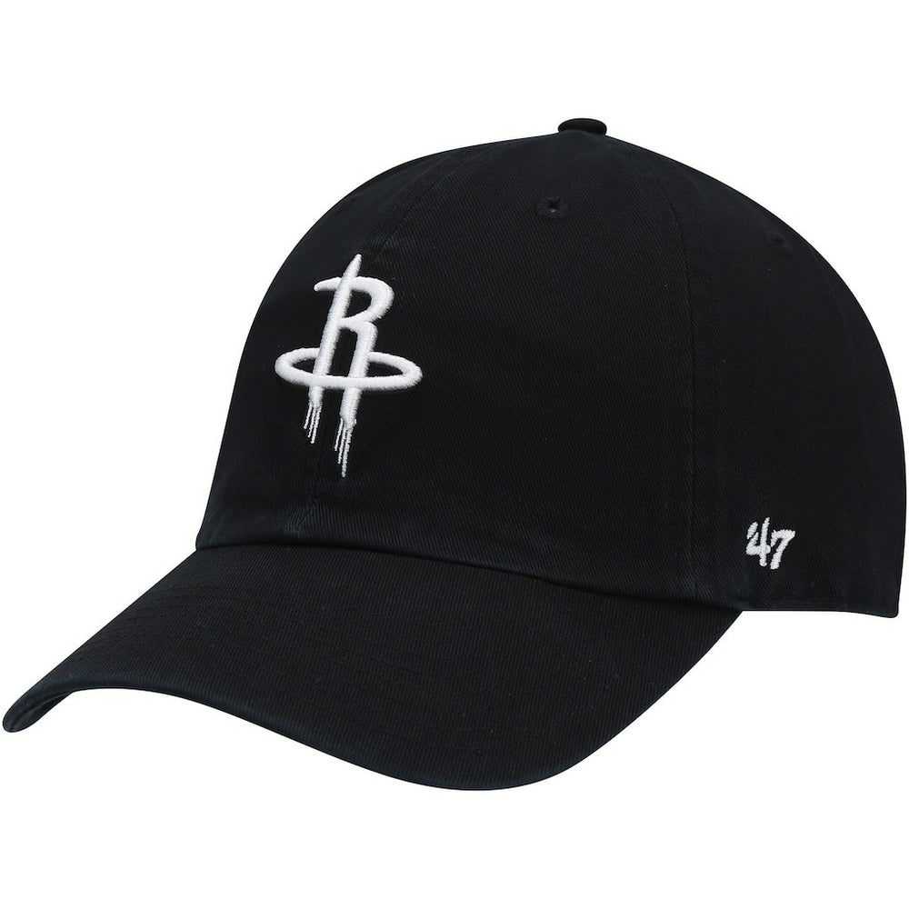 Houston Rockets '47 Core Logo Clean Up Adjustable Hat for sale Black | 47 brand Lifestyle