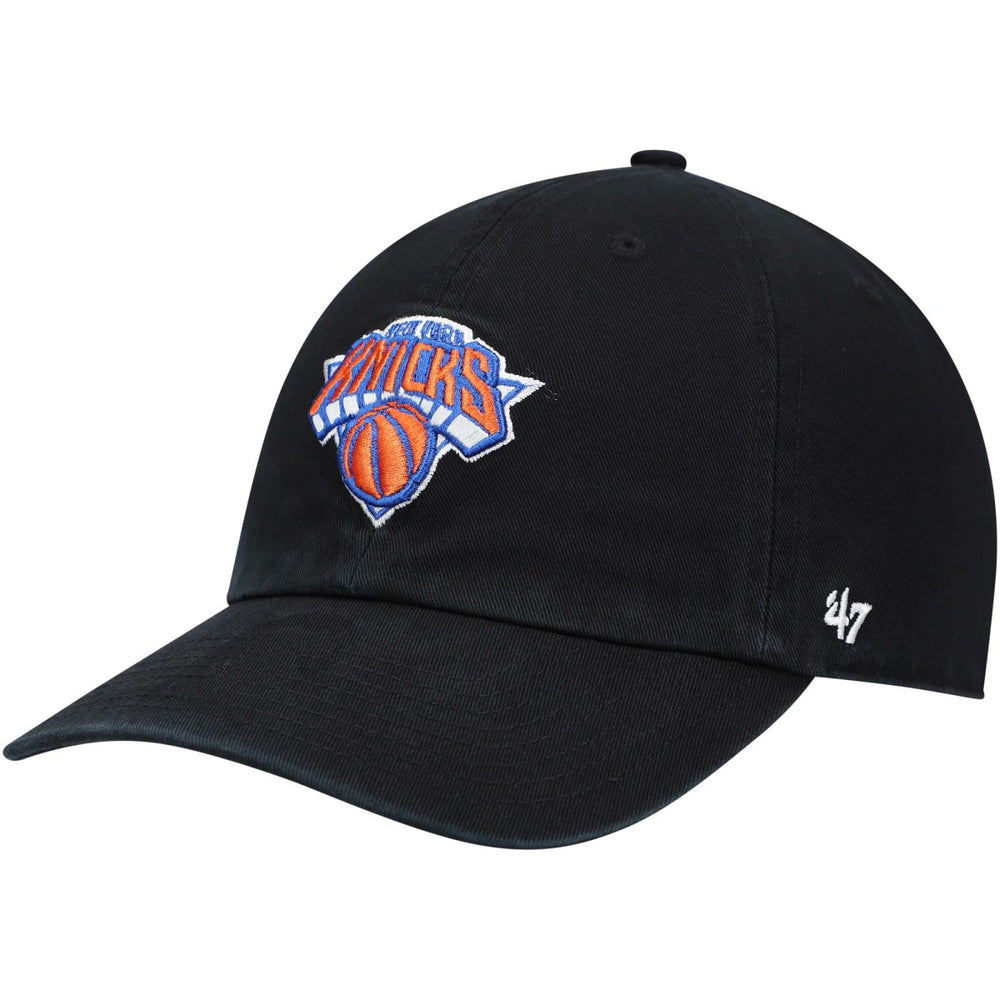 New York Knicks '47 Core Logo Clean Up Adjustable Hat Black | 47 brand US