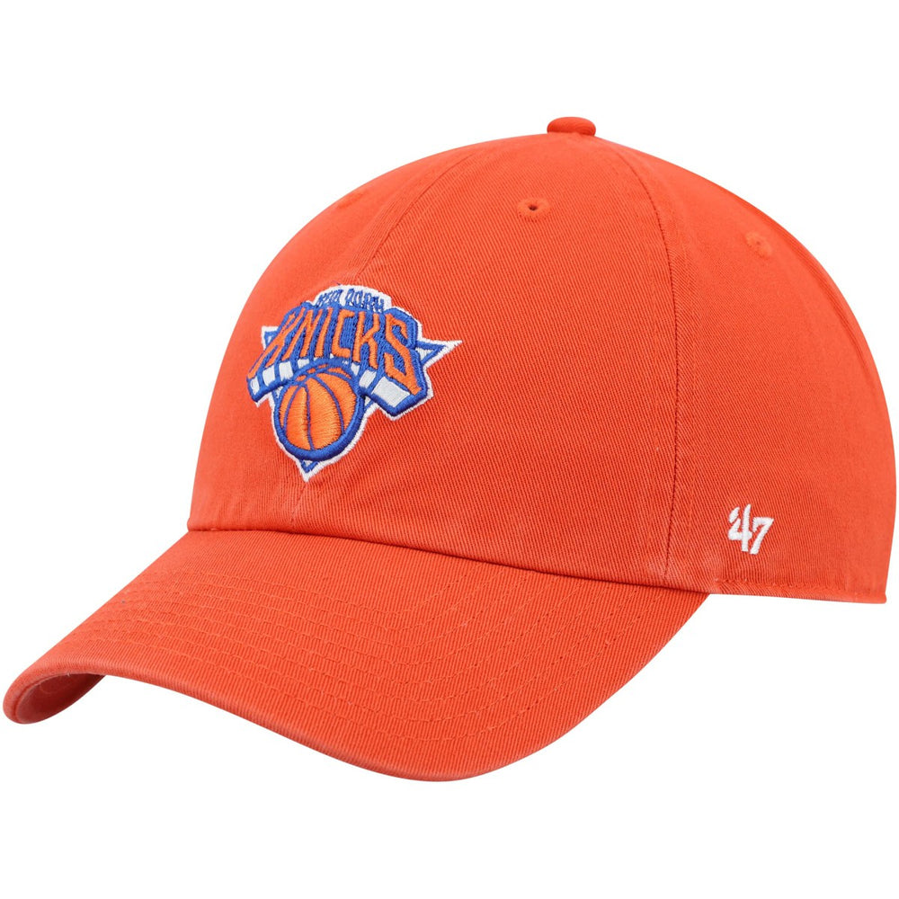 New York Knicks '47 Core Logo Clean Up Adjustable Hat Orange | 47 brand outlet
