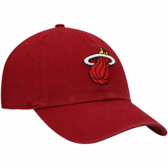 Miami Heat '47 Core Logo Clean Up Adjustable Hat Red | 47 brand outlet