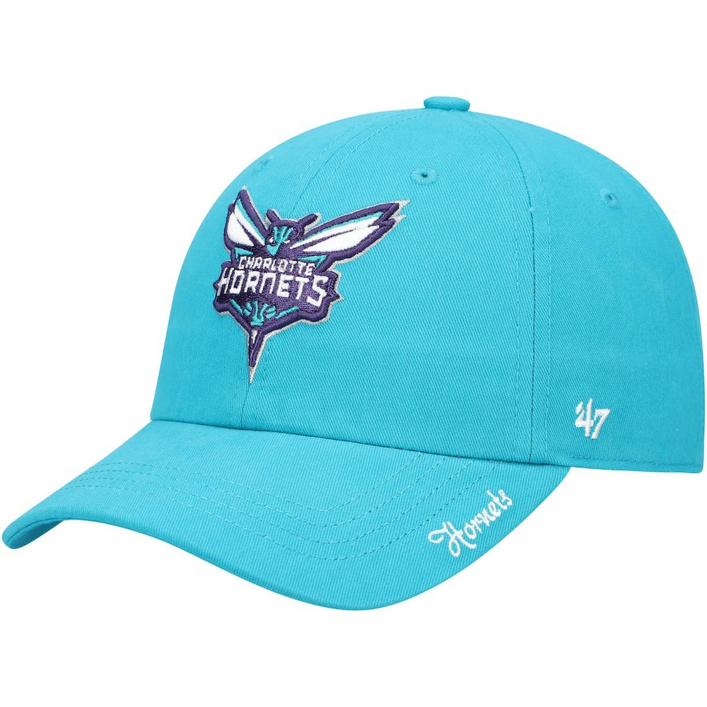 Charlotte Hornets '47 Women's Miata Clean Up Logo Adjustable Hat Teal | 47 brand Lifestyle