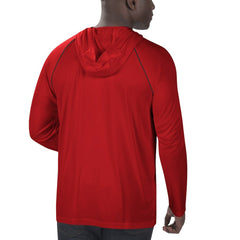 Atlanta Falcons Starter Raglan Long Sleeve Hoodie T-Shirt Red