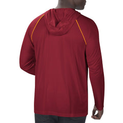 Washington Football Team Starter Raglan Long Sleeve Hoodie T-Shirt Burgundy