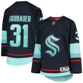 Philipp Grubauer Seattle Kraken Youth Home Premier Player Jersey - Deep Sea Blue - NHL 4278246