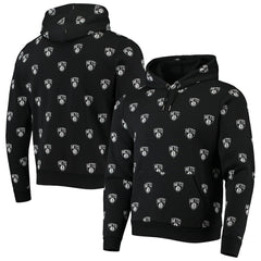 Brooklyn Nets The Wild Collective Unisex Allover Logo Pullover Hoodie Black