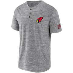 Fanatics Arizona Cardinals NFL x Darius Rucker Collection Slub Henley T-Shirt Heathered Gray