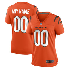 Nike Cincinnati Bengals Women's Alternate Game Custom Jersey Orange
