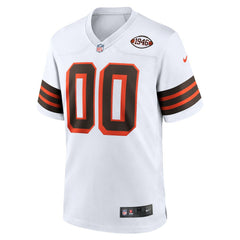 Nike Cleveland Browns 1946 Collection Alternate Custom Jersey White
