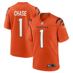 Nike Ja'Marr Chase Cincinnati Bengals Alternate Game Jersey Orange