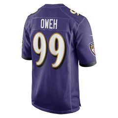 Nike Odafe Oweh Baltimore Ravens Game Jersey Purple