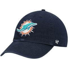 47 brand Miami Dolphins '47 Clean Up Alternate Adjustable Hat Navy