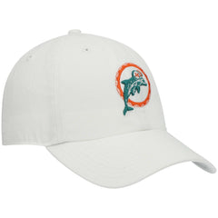 47 brand Miami Dolphins '47 Clean Up Adjustable Hat White