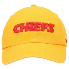 47 brand Kansas City Chiefs '47 Clean Up Script Adjustable Hat Gold