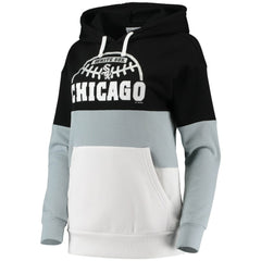 Chicago White Sox G-III Sports by Carl Banks Women's Block and Tackle Colorblock Pullover Hoodie - Black/Gray - MLB Online