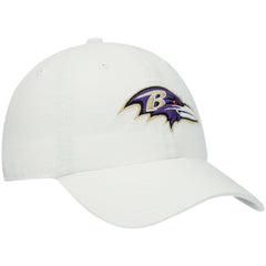 47 brand Baltimore Ravens '47 Clean Up Adjustable Hat White
