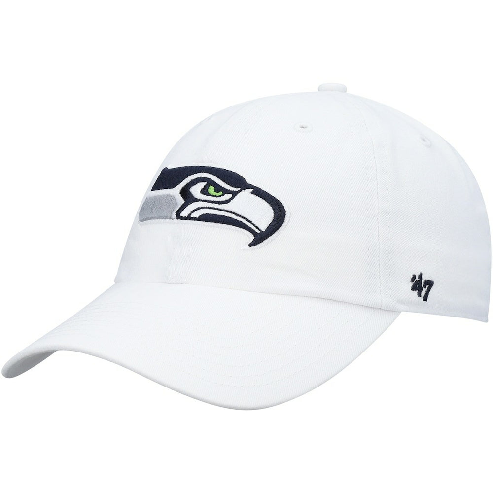 47 brand Seattle Seahawks '47 Clean Up Adjustable Hat White
