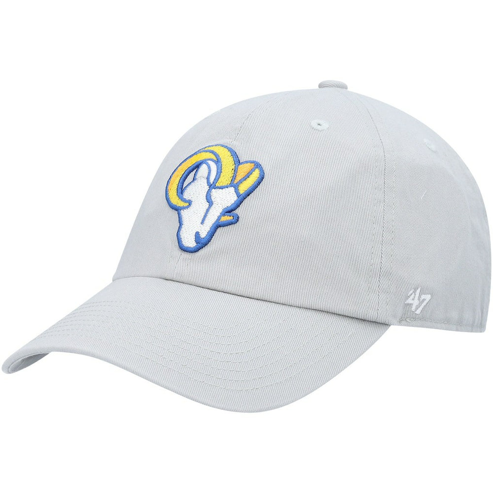 47 brand Los Angeles Rams '47 Logo Clean Up Adjustable Hat Gray