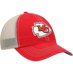 47 brand Kansas City Chiefs '47 Trawler Trucker Clean Up Snapback Hat Red/Natural