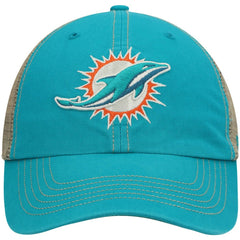 47 brand Miami Dolphins '47 Trawler Trucker Clean Up Snapback Hat Aqua/Natural