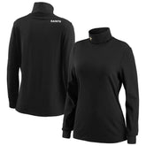 New Orleans Saints WEAR by Erin Andrews Women's Long Sleeve Tri-Blend Turtleneck T-Shirt Black