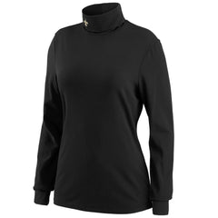 New Orleans Saints WEAR by Erin Andrews Women's Long Sleeve Tri-Blend Turtleneck T-Shirt Black