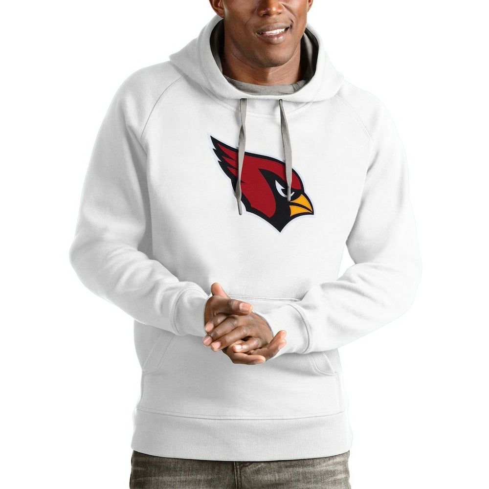 Arizona Cardinals Antigua Victory Pullover Hoodie White