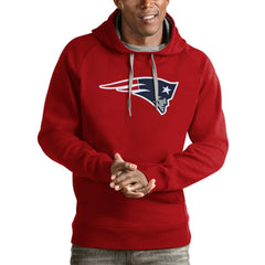New England Patriots Antigua Victory Pullover Hoodie Red