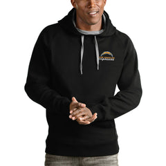 Los Angeles Chargers Antigua Logo Victory Pullover Hoodie Black