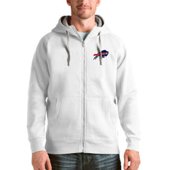 Buffalo Bills Antigua Victory Full-Zip Hoodie White