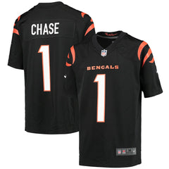 Nike Ja'Marr Chase Cincinnati Bengals Youth Game Jersey Black