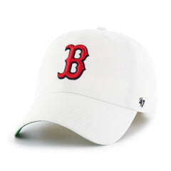 Boston Red Sox '47 Team Franchise Fitted Hat - White - 47 brand Lifestyle
