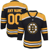 Boston Bruins Youth Home Replica Custom Jersey - Black - NHL 4328536