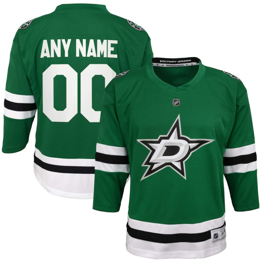 Dallas Stars Youth Home Replica Custom Jersey - Green - NHL 4328539