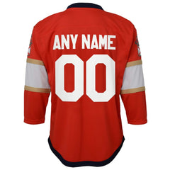 Florida Panthers Youth Home Replica Custom Jersey - Red - NHL 4328541