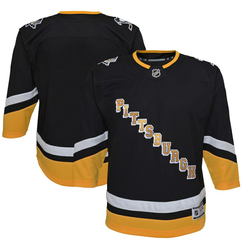 Pittsburgh Penguins Youth 2021/22 Alternate Premier Jersey - Black - NHL 4331231