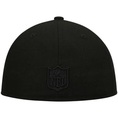 Atlanta Falcons New Era Black on Black Low Profile 59FIFTY II Fitted Hat Black