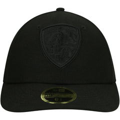 Baltimore Ravens New Era Black on Black Low Profile 59FIFTY II Fitted Hat Black