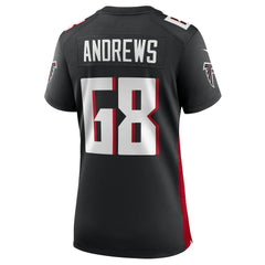 Nike Josh Andrews Atlanta Falcons Women's Game Player Jersey Black