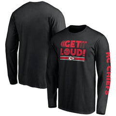 Fanatics Kansas City Chiefs Hometown Collection Facemask Long Sleeve T-Shirt Black