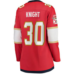 Spencer Knight Florida Panthers Fanatics Women's Home Breakaway Jersey - Red - NHL 4359488