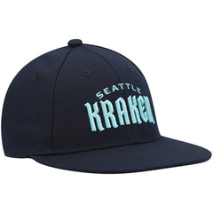 Seattle Kraken adidas Team Snapback Hat - Deep Sea Blue - NHL 4360152