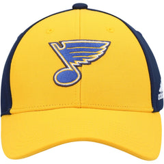 St. Louis Blues adidas Team Adjustable Hat - Gold/Navy - NHL 4360285
