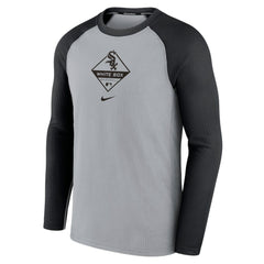 Chicago White Sox Nike Game Authentic Collection Performance Raglan Long Sleeve T-Shirt - Gray/Black - Nike on Sale