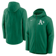 Athletics Nike Authentic Collection Performance Raglan Full-Zip Hoodie - Kelly Green - Nike Lifestyle