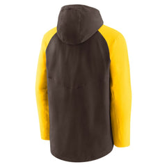San Diego Padres Nike Authentic Collection Performance Raglan Full-Zip Hoodie - Brown/Gold - Nike Discount