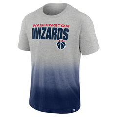 Washington Wizards Board Crasher Dip-Dye T-Shirt Heathered Gray/Navy | Fanatics for sale